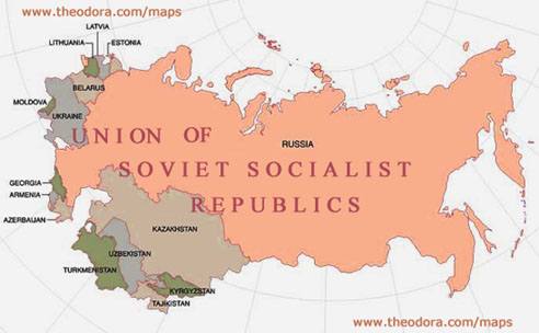 soviet union map piece