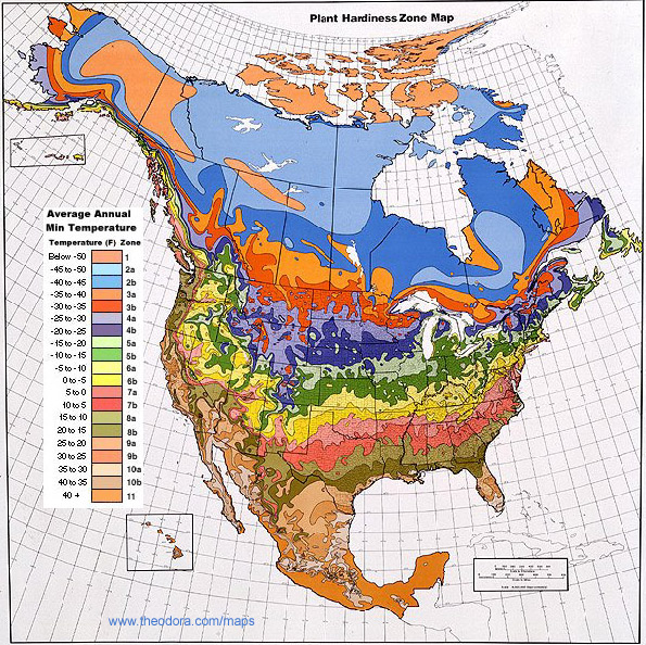 climatic zones of world. North America Climate