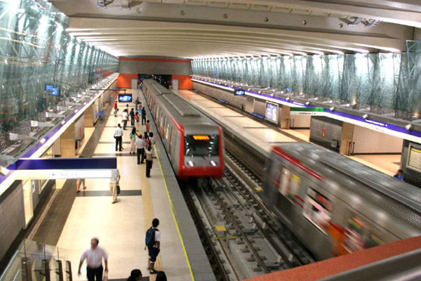 Metro subway station, Santiago, Chile photo