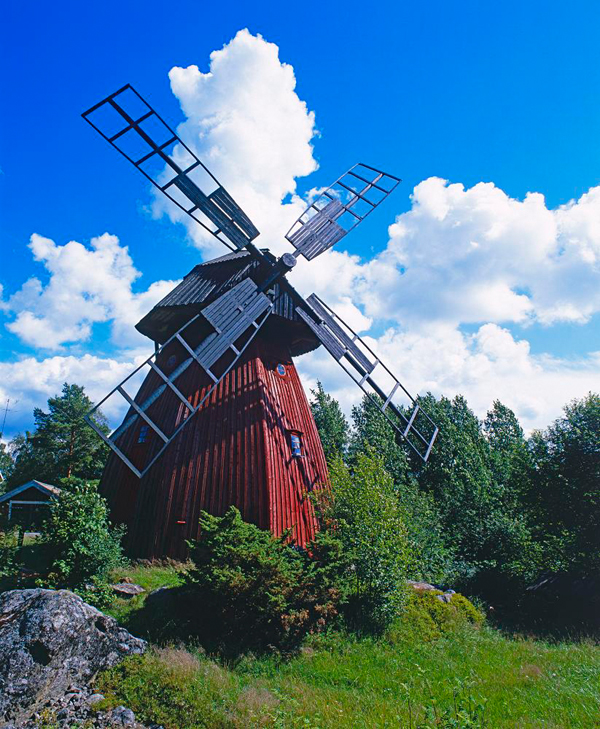 Old windmill, West Finland, Finland Photo