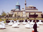 Swirling dervishes, Mevlana museum, Konya, Turkey photo