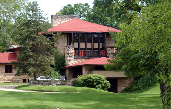 Frank Lloyd Wright's Taliesin house Spring Green Wisconsin United States