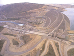 Ataturk dam on the Euphrates river, Adiyaman province, Turkey photo