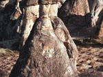 The 'Fairy Chimneys' in the Cappadocia region, Turkey photo