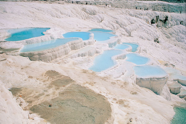 Limestone terraces, Karahayit, Denizli province, Turkey photo