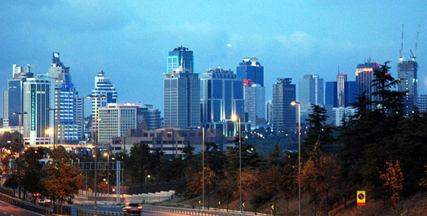 Maslak financial district, Istanbul, Turkey photo