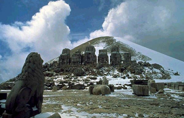 Near the peak of Nemrut mountain, Adiyaman province, Turkey photo
