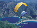 Sky diving, Mugla province, Turkey photo
