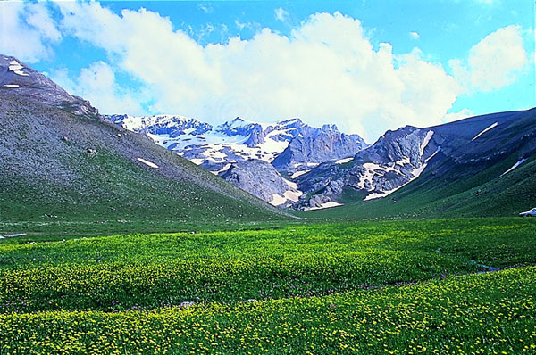 Snowcapped mountains, Nigde province, Turkey photo