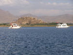 The citadel as seen from the sea, Van, Turkey photo