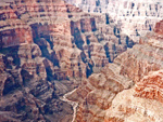 The Colorado River flowing through Grand Canyon, showing 2-billion years old exposed sedimentary layers, United States photo