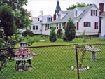 Front yards of houses in Tangier Island, Lower Chesapeake Bay, Virginia, United States photo