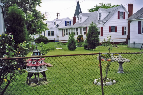 Front yards of houses in Tangier Island, Lower Chesapeake Bay, Virginia, United States photo