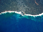 Lava flowing into the sea, Volcano National Park, Big Island, Hawaii, United States photo